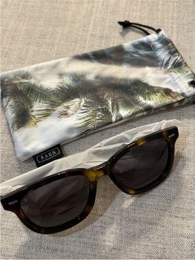 RAEN Myles Kola Tortoise sunglasses NWT with soft case